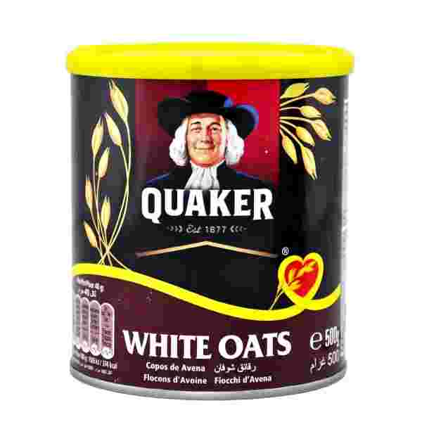 Quaker Quick Cooking White Oats Tin - 500g